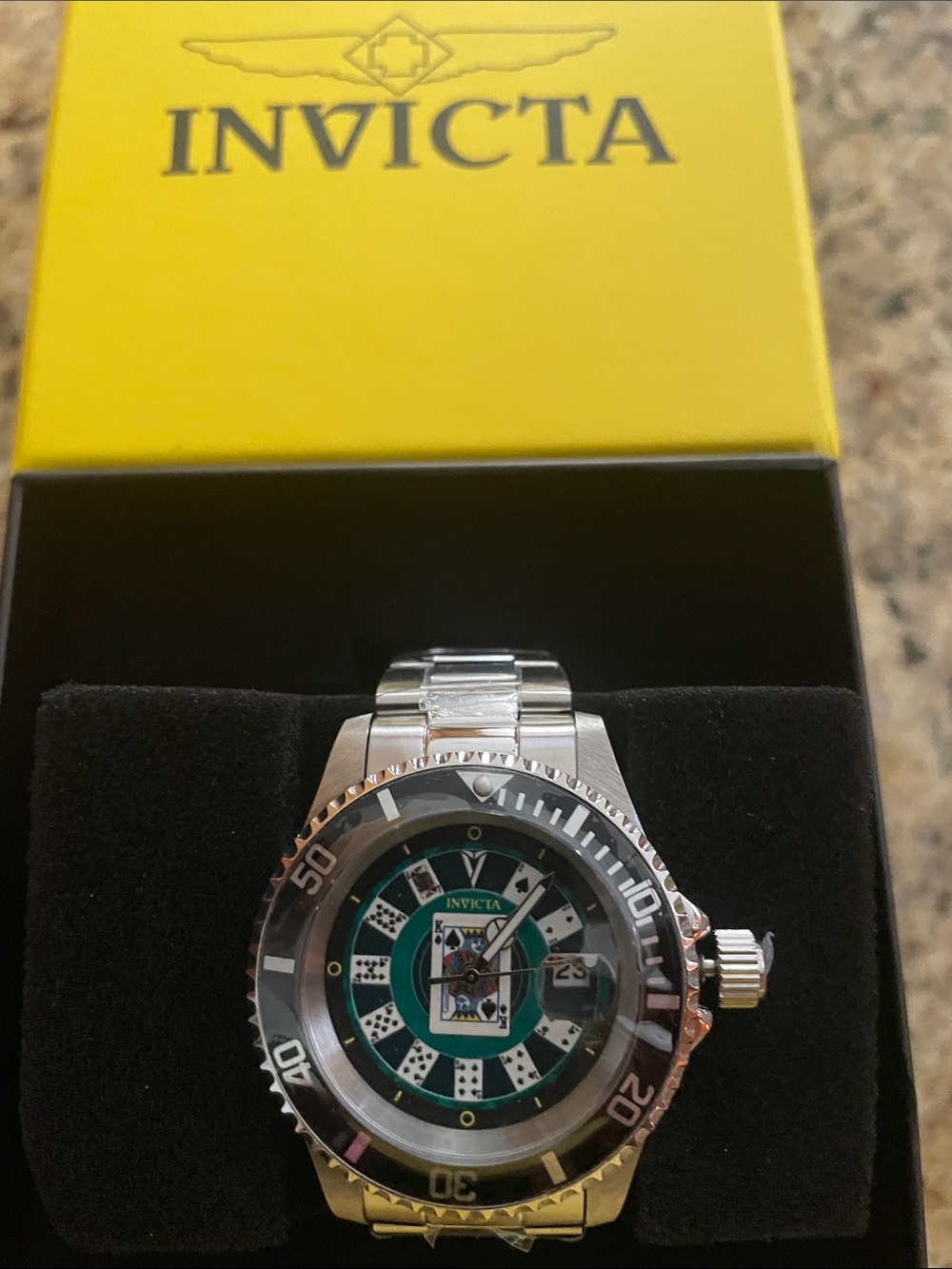 Invicta House of Cards Silver Tone